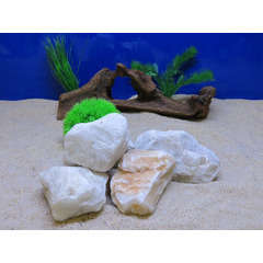 Pierre de décoration, pour aquarium: Type quartz blanc Aquavie