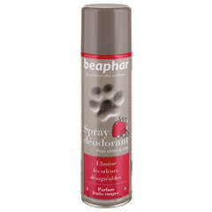 Spray déodorant parfum fruits rouges pour chien : 250 ml