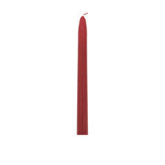 Bougie flambeau, coloris métal rouge Ø 2,4 x H. 24 cm