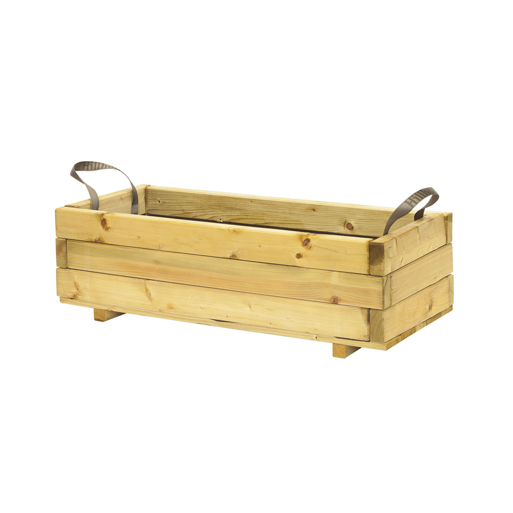 Bac rectangle Nitida, bois : L82xl25xH34cm