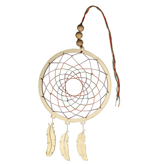 Attrape-rêve, en bois H. 24 cm