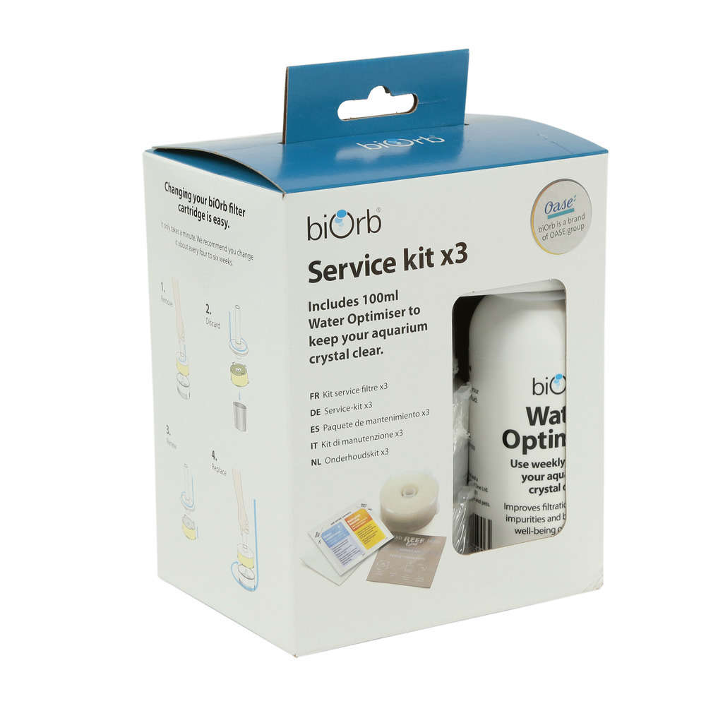 Pack optimisateur et 3 kits d'entretien biOrb pour aquarium
