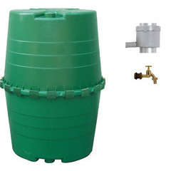 Récupérateur d'eau 'Kit Top Tank' vert : L.118xl.118xH.156cm -  1300L