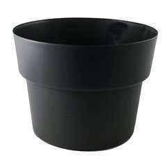Pot rond CocoriPot, coloris ardoise Ø 17 x H. 12 cm