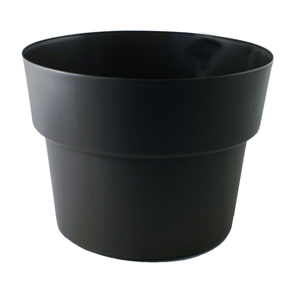 Pot Cocoripot en plastique injecté coloris ardoise - H.33,5xD.43 cm