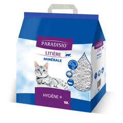 Litière minérale pour chat Paradisio Hygiène Plus - 10 litres