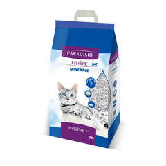 Litière minérale pour chat Paradisio Hygiène Plus - 20 litres