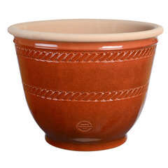 Pot Campana en terre cuite émaillée, rouge Ø 20 x H. 18 cm