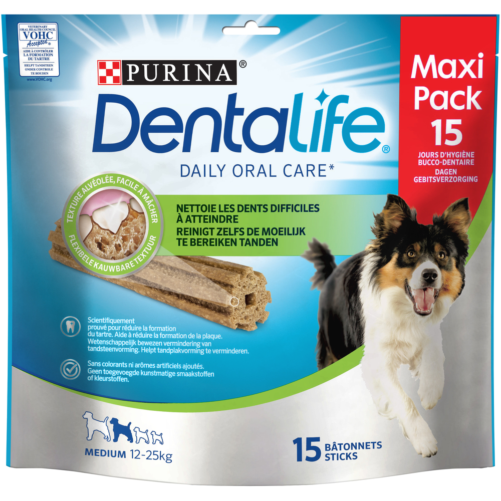 Bâtonnet à mâcher DentaLife™ Medium pour chien moyen : 345gr