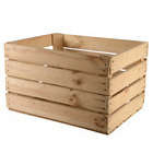 Caisse de pommes en bois utilisé naturel 40x50x30cm