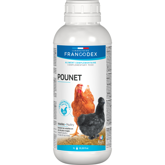 Aliment complémentaire liquide Pou Net volaille,poule pondeuse : 1L