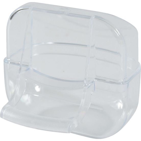 Mangeoire perchoir pour oiseau : transparent