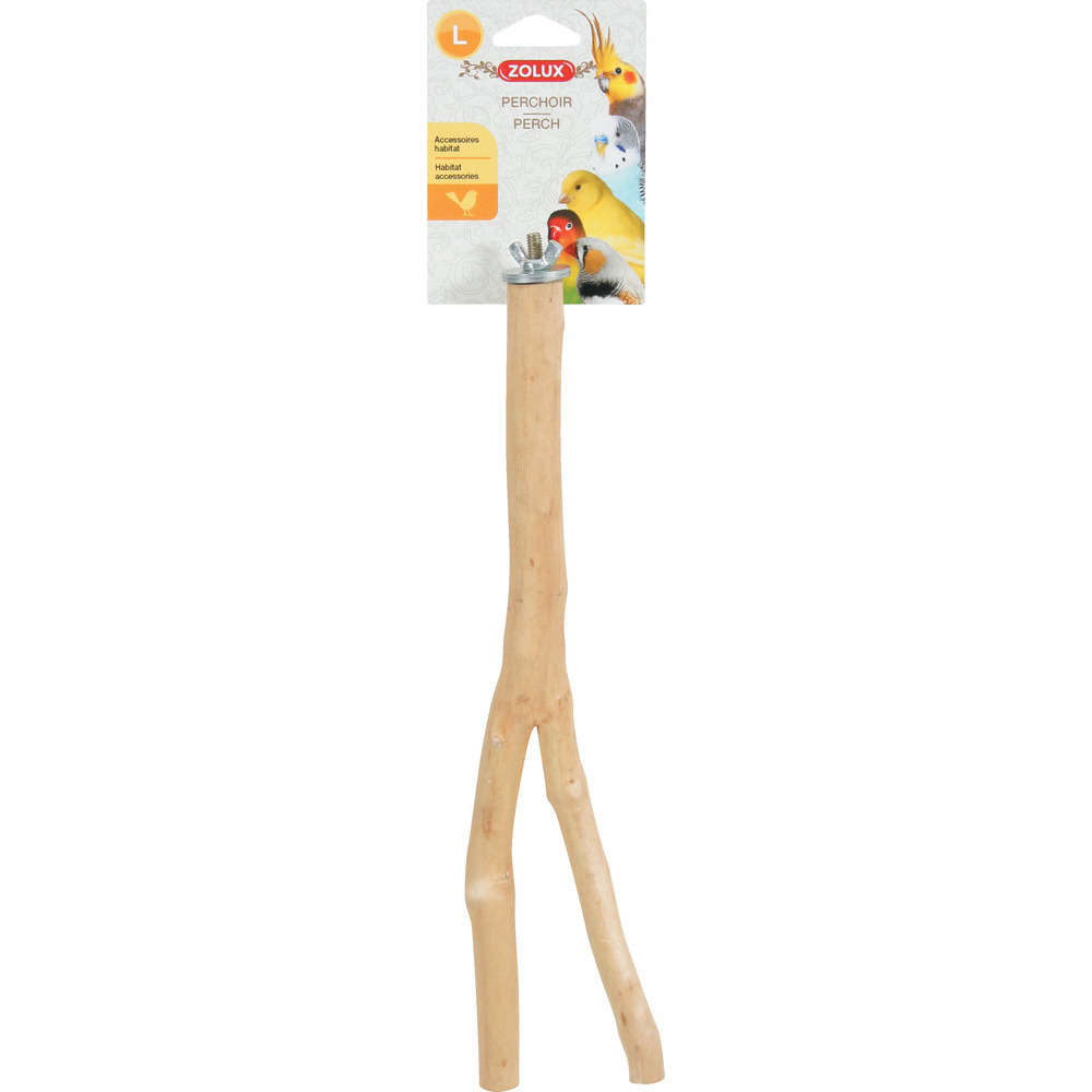Perchoir branche nature L pour oiseau