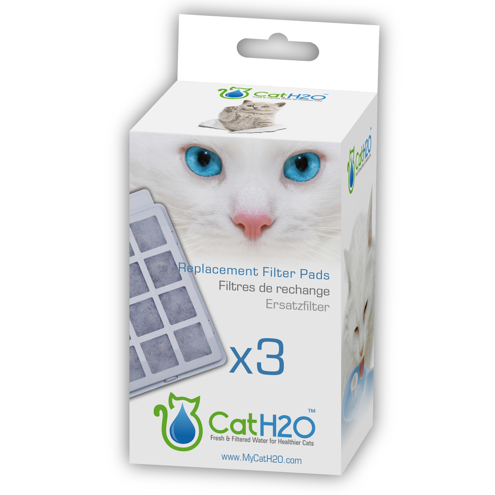 Filtres de rechange pour fontaine à eau H20 pour chat : par 3