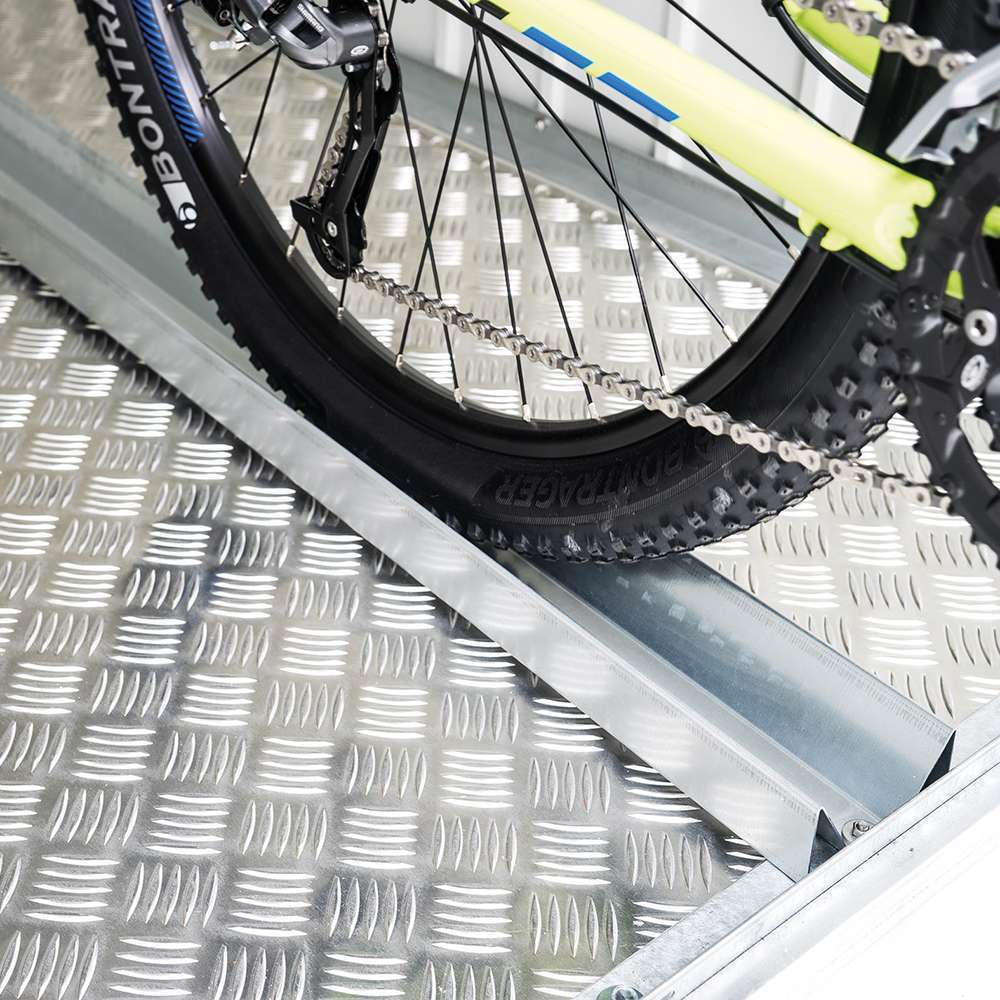 Rail velo pour Mini garage en acier galvanise L.195cm