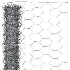 Grillage maille hexagonale, acier galvanisé (25mm) - l.500 x H.50 cm