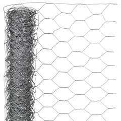 Grillage maille hexagonale, acier galvanisé (25mm) - l.1000 x H.50 cm