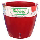 Pot Réserve d'eau Eva New en polypropylène 100% recyclable rouge Ø30cm