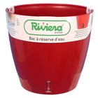 Pot Réserve d'eau Eva New en polypropylène 100% recyclable rouge Ø30cm