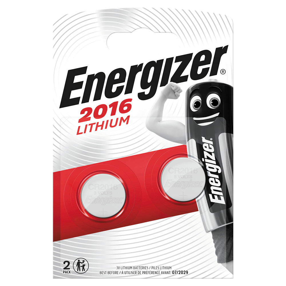 Piles Lithium Energizer CR2016 3V (x2)