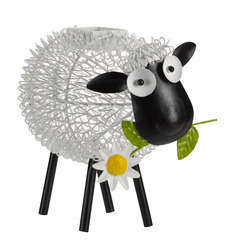 Objet déco: Mouton solaire Dolly, en métal L.26 x 15 x H.22 cm