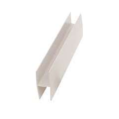 Profile de finition en U en plastique, blanc L.2,05m