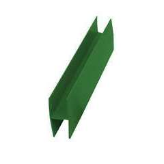 Profile de finition en U en plastique, vert L.2,05m