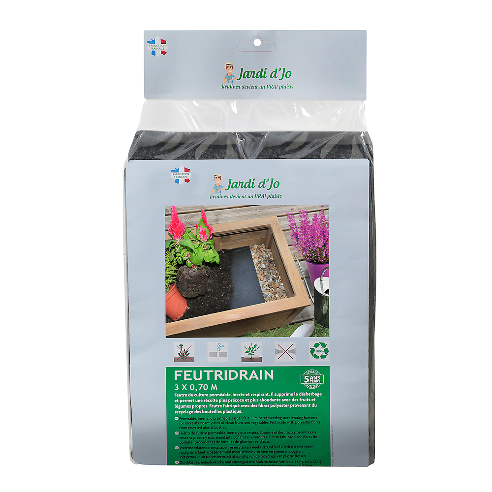 Feutre de drainage pour bacs et jardinières