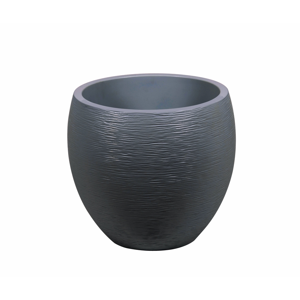 Pot Egg Graphit, anthracite Ø 50 x H. 45 cm