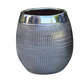 Pot Inca, coloris métal Ø 16 x H. 22 cm