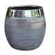 Pot Inca, coloris métal Ø 21 x H. 28 cm