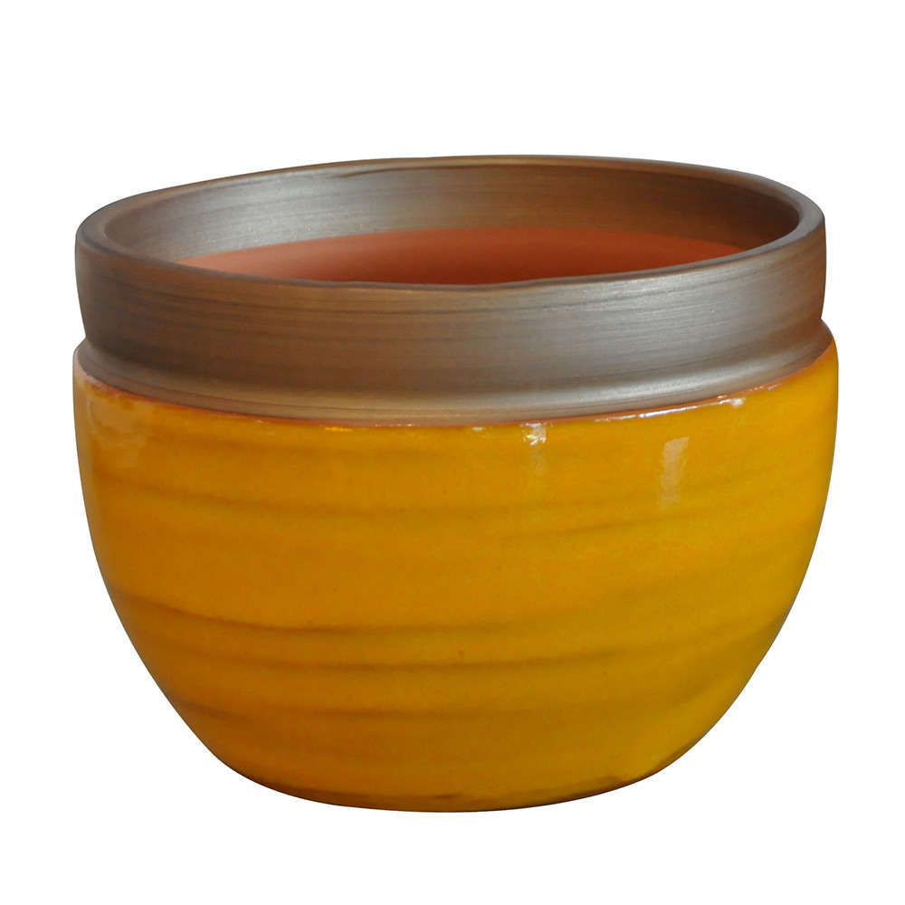 Pot Austral, coloris Ibiza Sunshine Ø 16 x H. 13 cm