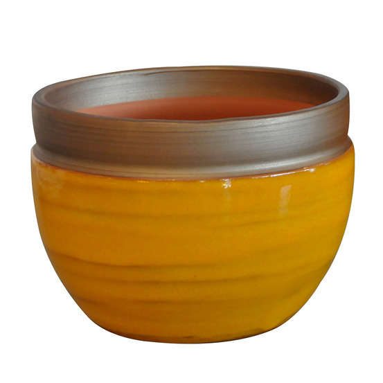 Pot Austral, coloris Ibiza Sunshine Ø 16 x H. 13 cm