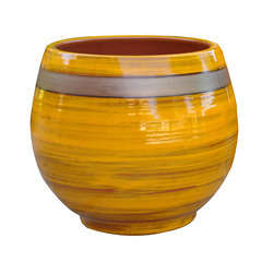 Pot Bahia, coloris Ibiza Sunshine Ø 25 x H. 31 cm