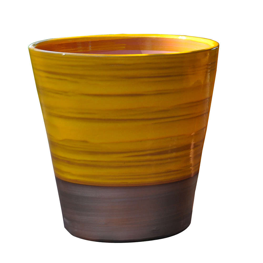 Pot Sydney, coloris Ibiza Sunshine Ø 33 x H. 35 cm
