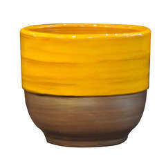 Vase Rebord, coloris Ibiza Sunshine Ø 30 x H. 27 cm