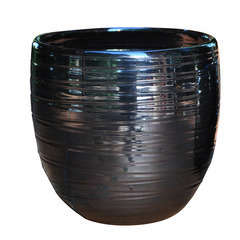POTERIE D'ALBI CT185MET Pot Inca métal - Ø17 x H.22 cm