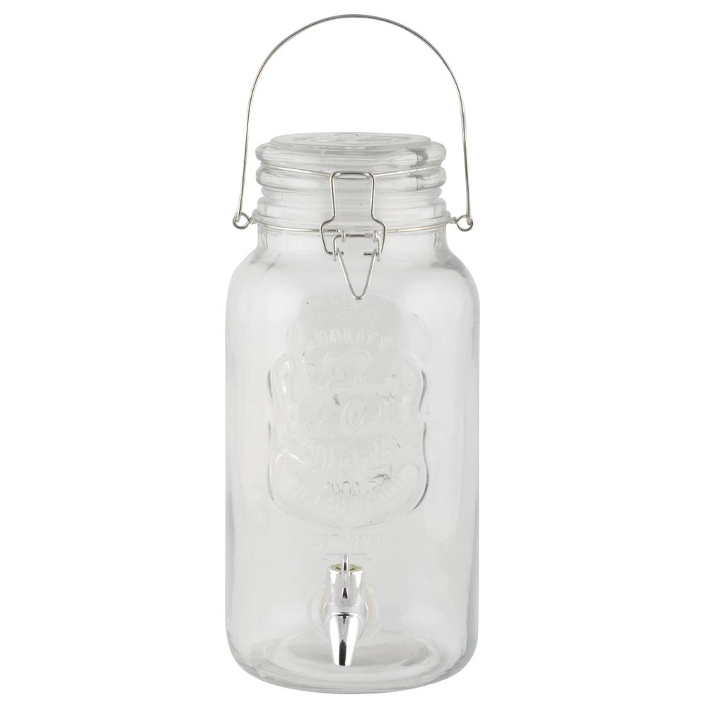 J&M Design Lot de 2 distributeurs de sucre et shaker pour café, céréales, thé et pâtisserie avec bec verseur et couvercle pour doser facilement la cuillère – Conteneur en verre de 212,6