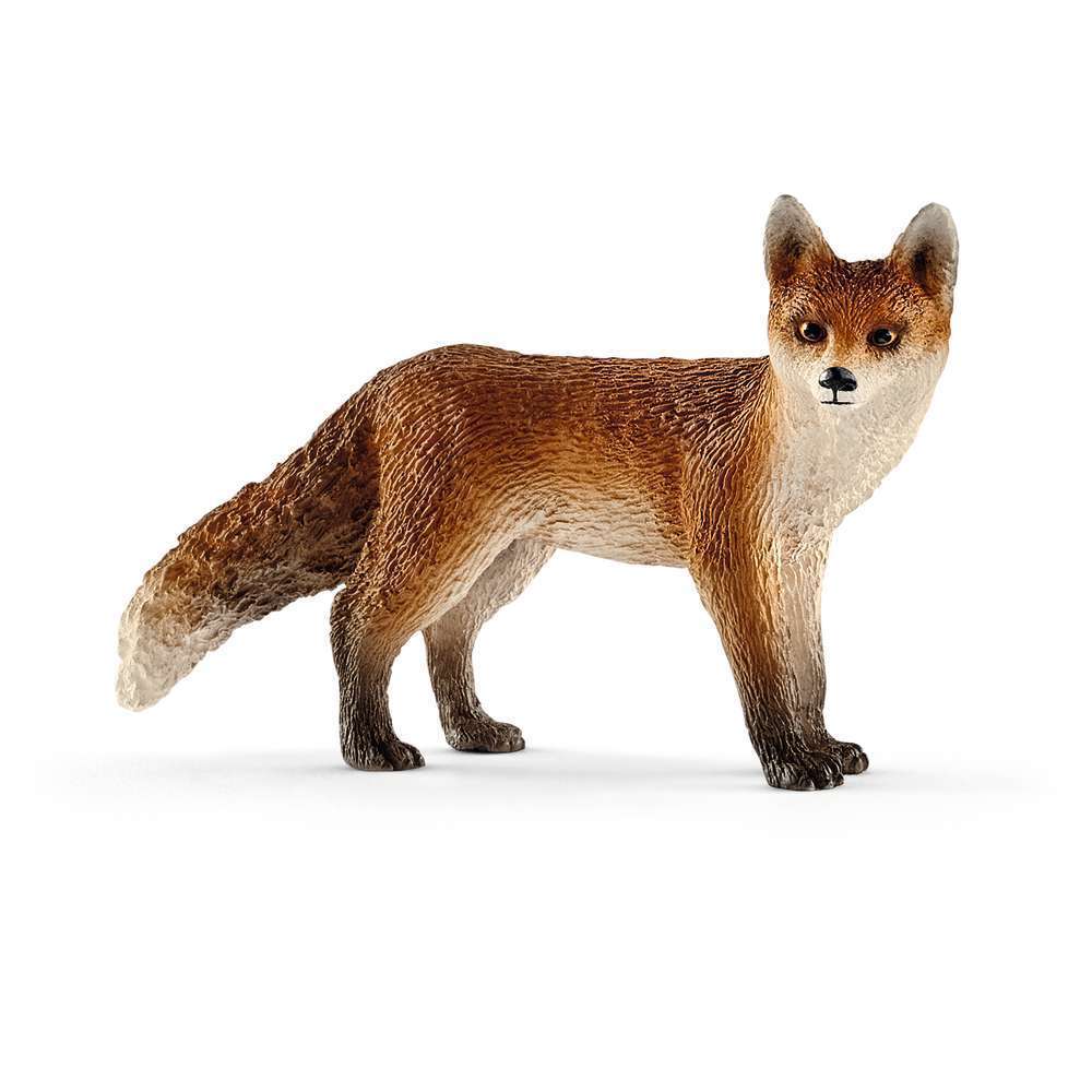 Figurine renard en plastique - 8x4,9x2,6 cm