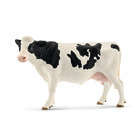 Figurine vache Holstein en plastique - 12,6x8,2x6,4 cm