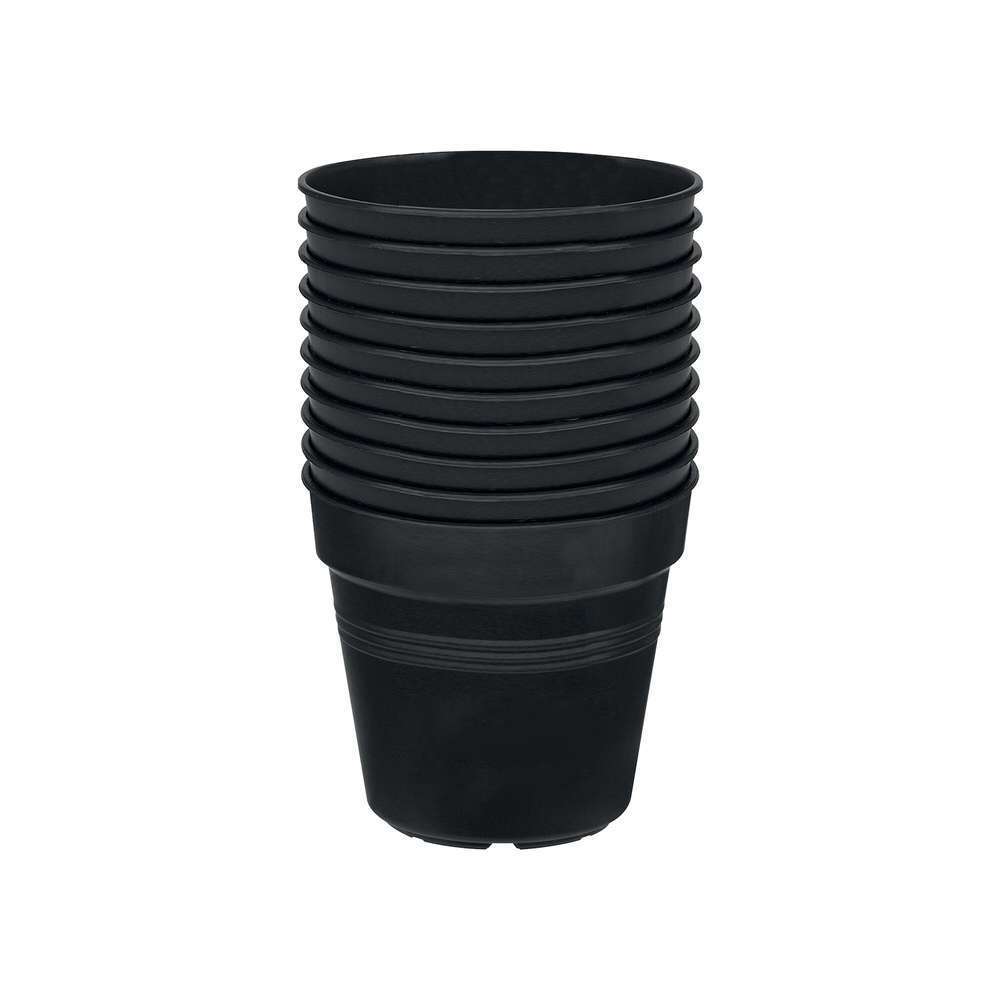 Pots de culture Provence, coloris living noir Ø 7,3 cm (set de 10)