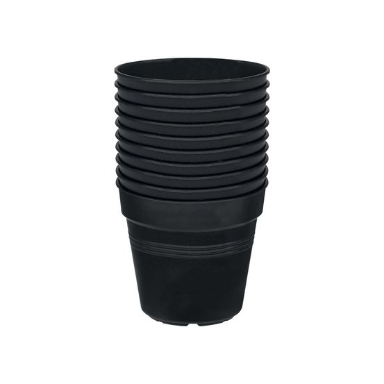 Pots de culture Provence, coloris living noir Ø 7,3 cm (set de 10)