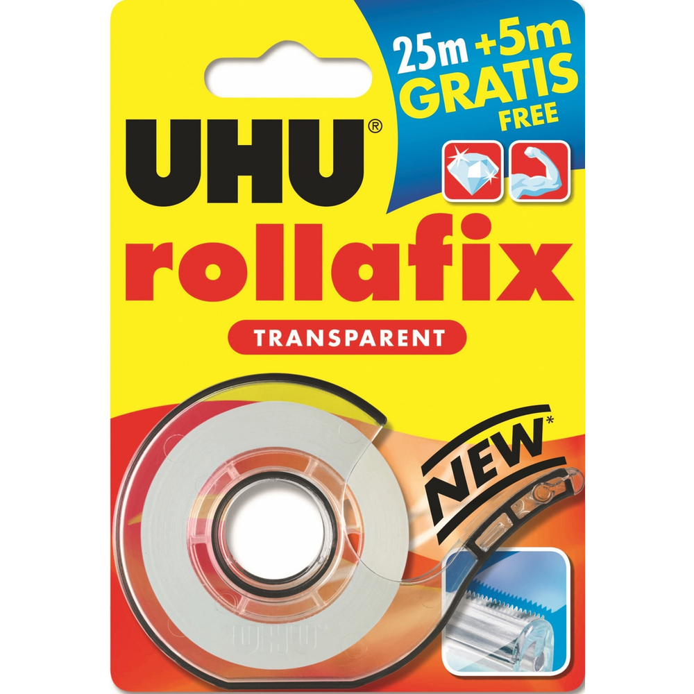 Dévidoir Rollafix, transparent 25m + 5m gratuit