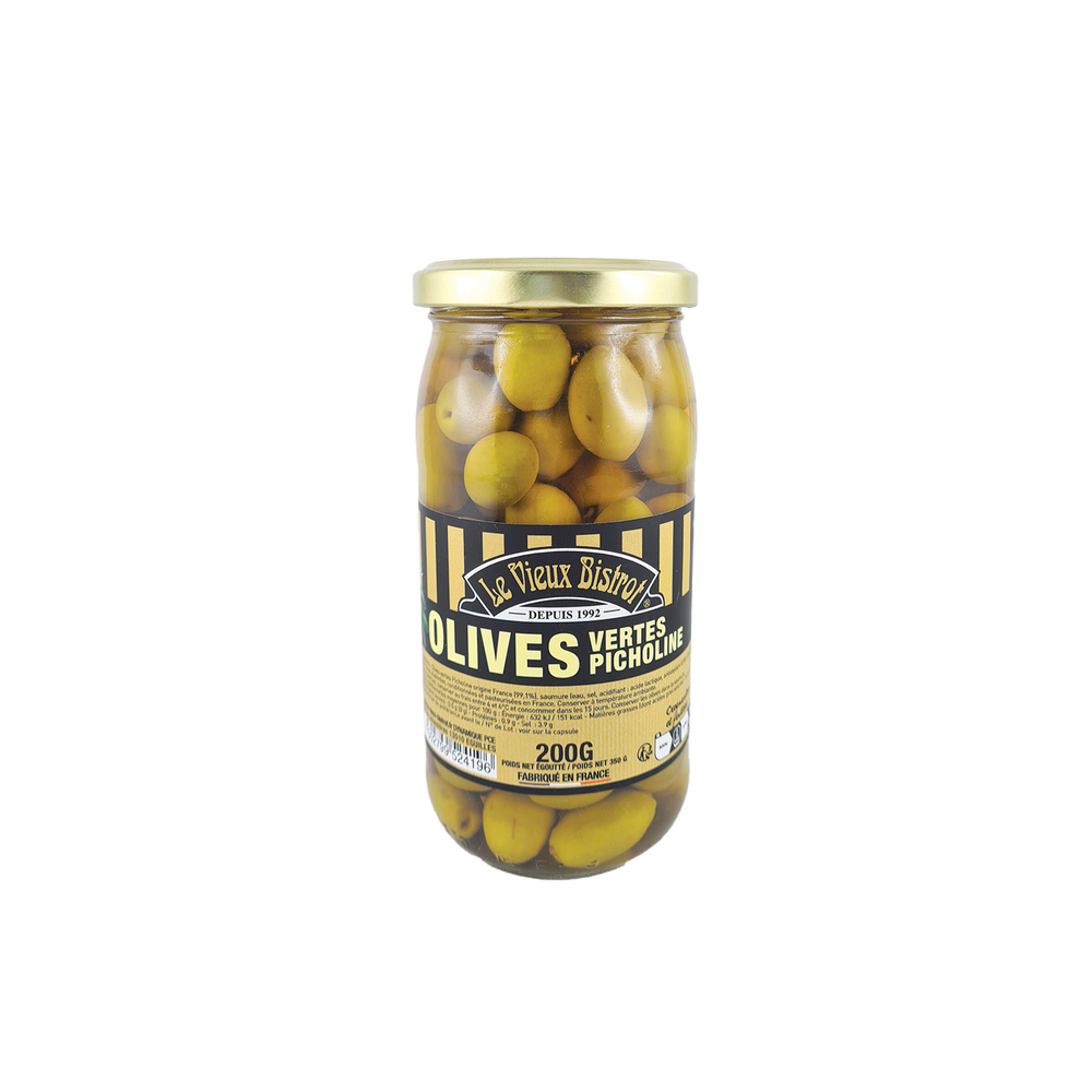Olives vertes Picholines, 200g