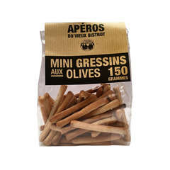 Mini gressins aux olives, 150g