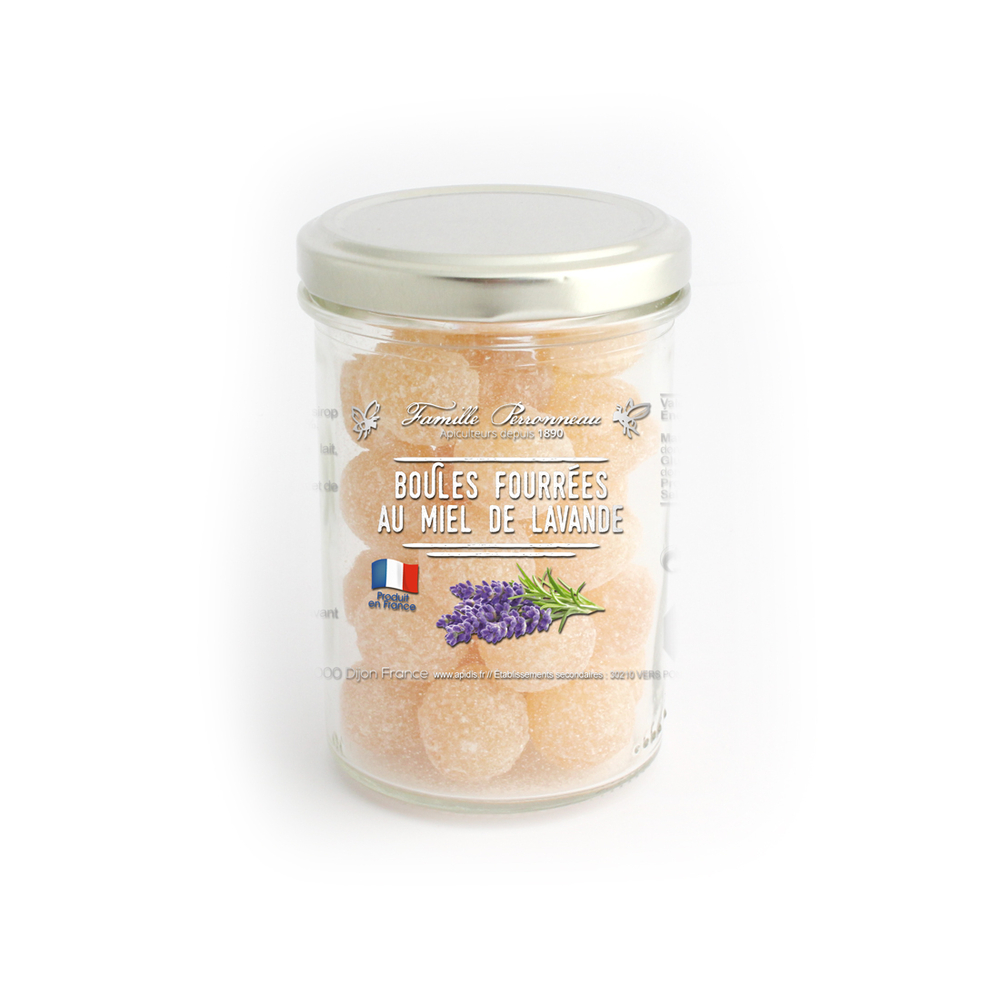 Bonbons en boules fourrées au miel de lavande, 150g