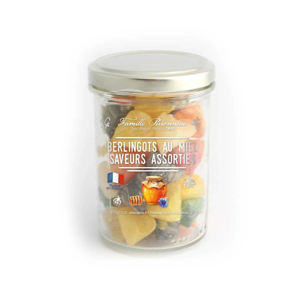 Bonbons berlignots au miel, saveurs assorties (170g)