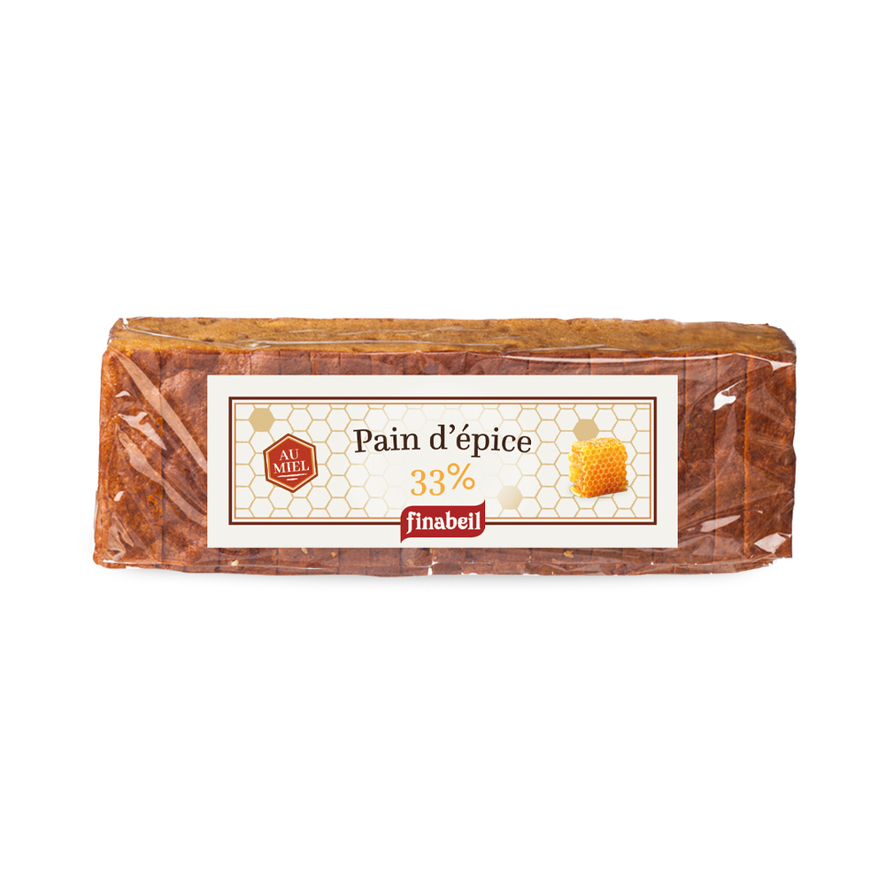 Pain d'épice au miel, tranché 300g - 33%