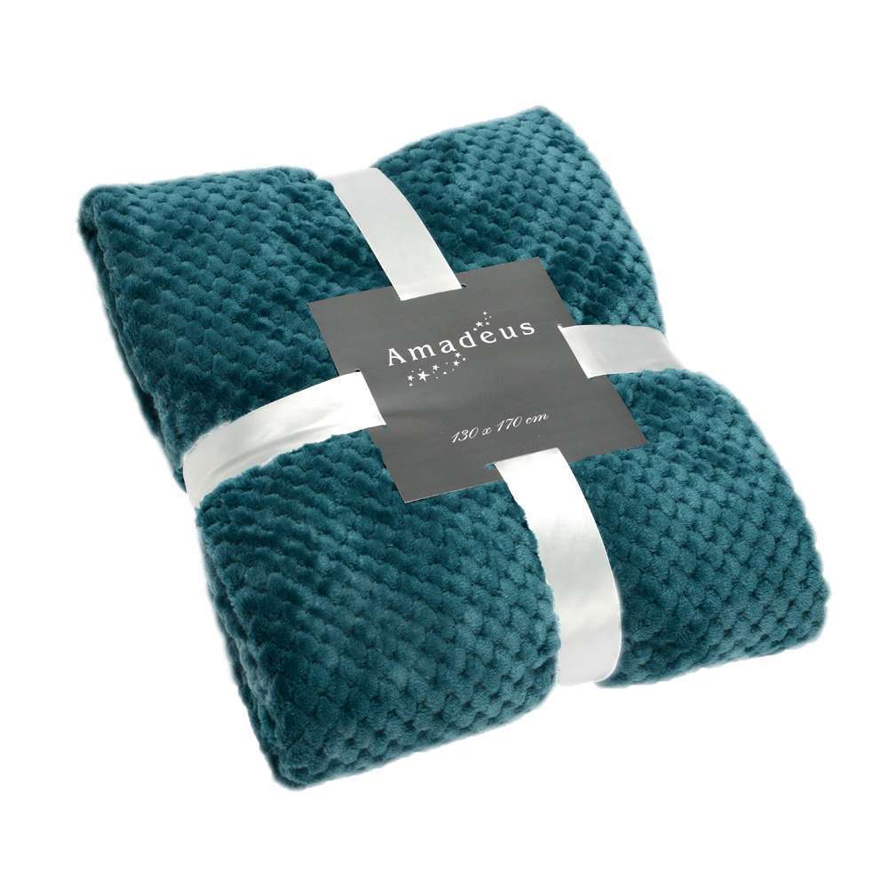 Plaid damier émeraude