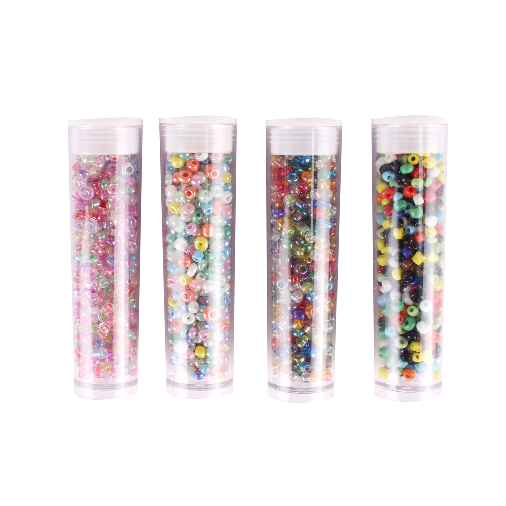 Tubes de rocaille x4: Multicolore (8grs)